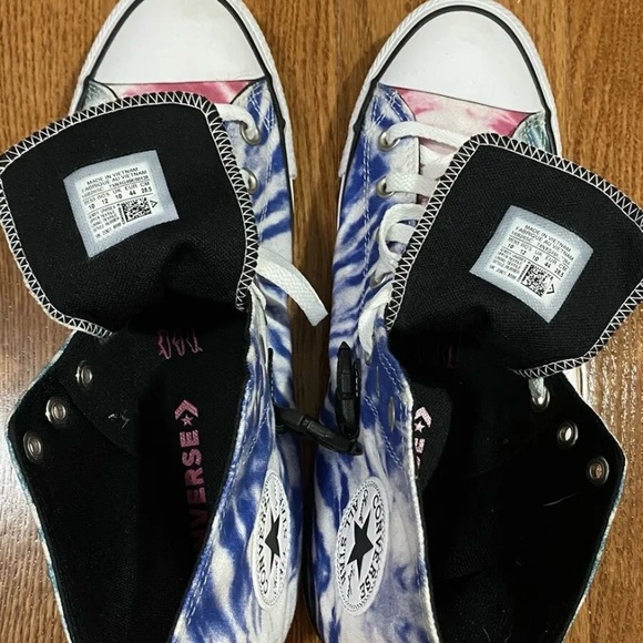 Mens Sz 10 Converse Hightop Tie Die Fanny Packs Shoe - Picture 6 of 8